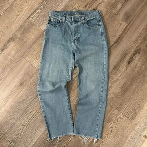 YOGA JEANS Chloe Straight Blue Jeans